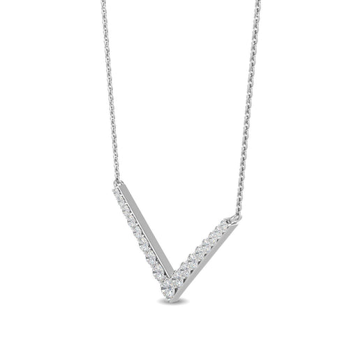Evelina Pearl lab grown diamond pendant