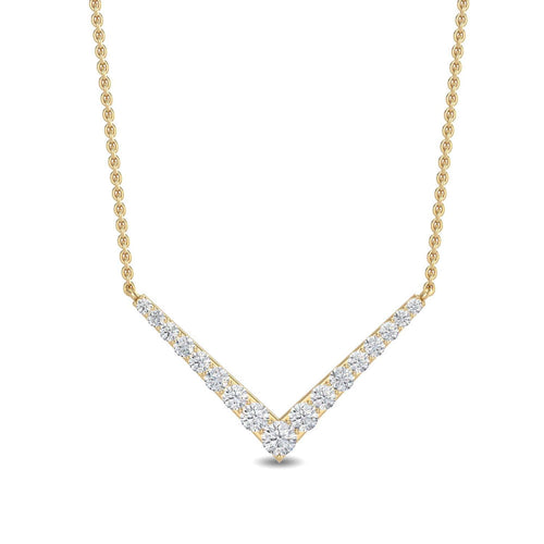 Evelina Pearl lab grown diamond pendant