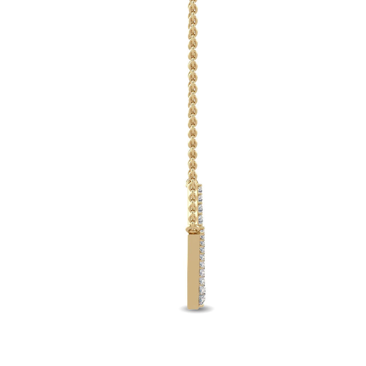Evelina Pearl lab grown diamond pendant