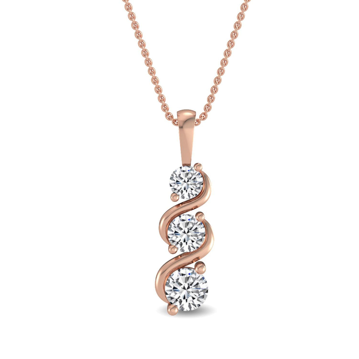 Floriane Bloom lab grown diamond pendant