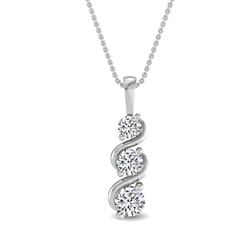 Floriane Bloom lab grown diamond pendant