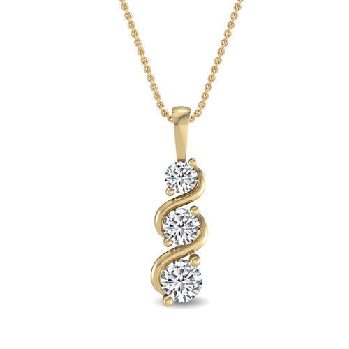 Floriane Bloom lab grown diamond pendant