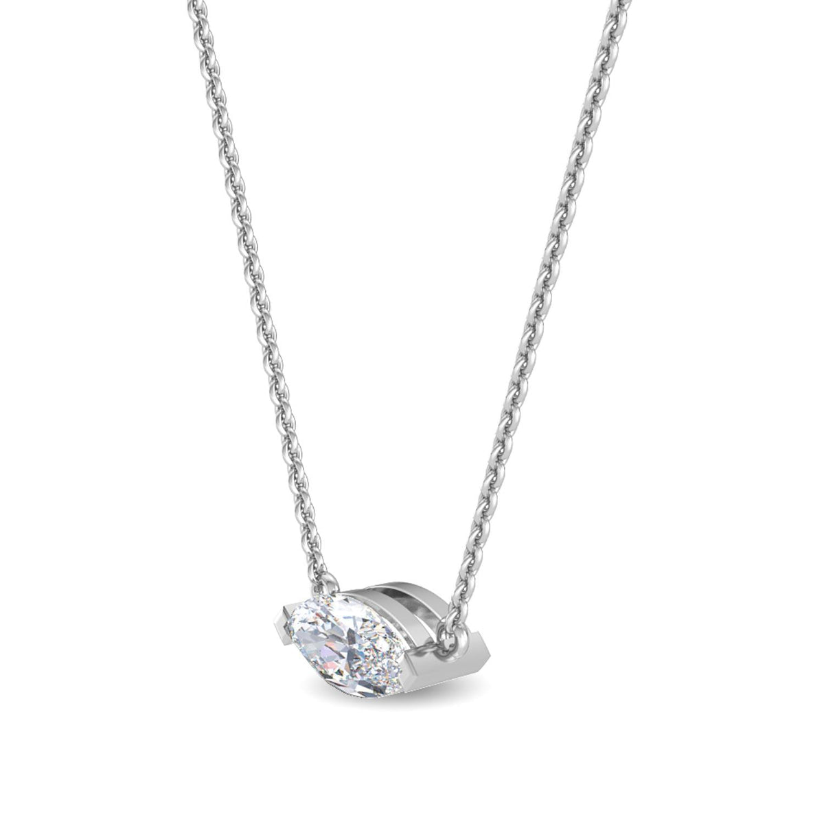 Floriane Dawn lab grown diamond pendant