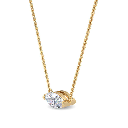 Floriane Dawn lab grown diamond pendant