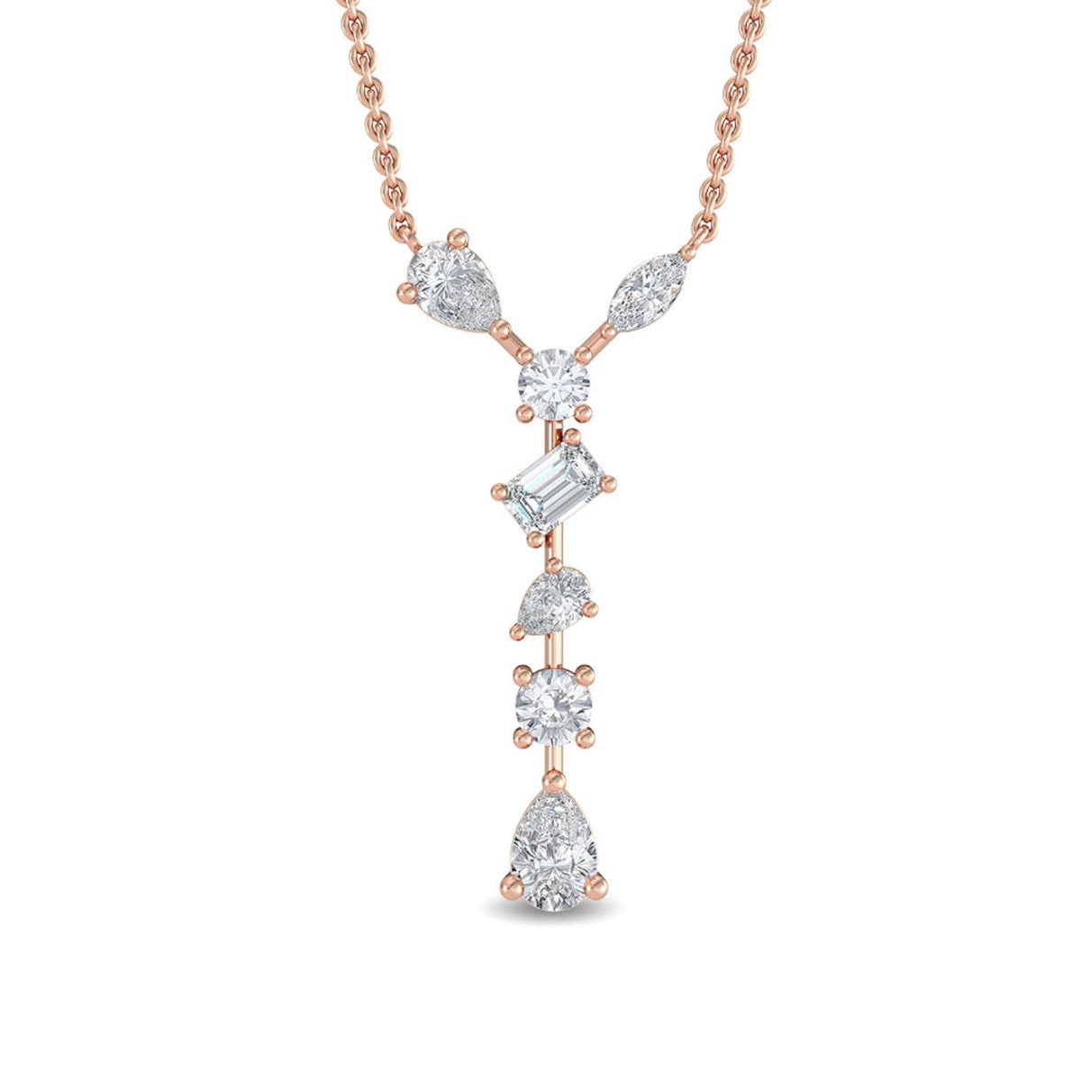Floriane Lune lab grown diamond pendant