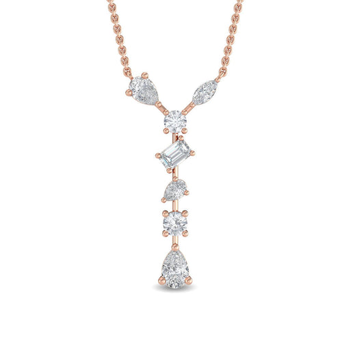 Floriane Lune lab grown diamond pendant