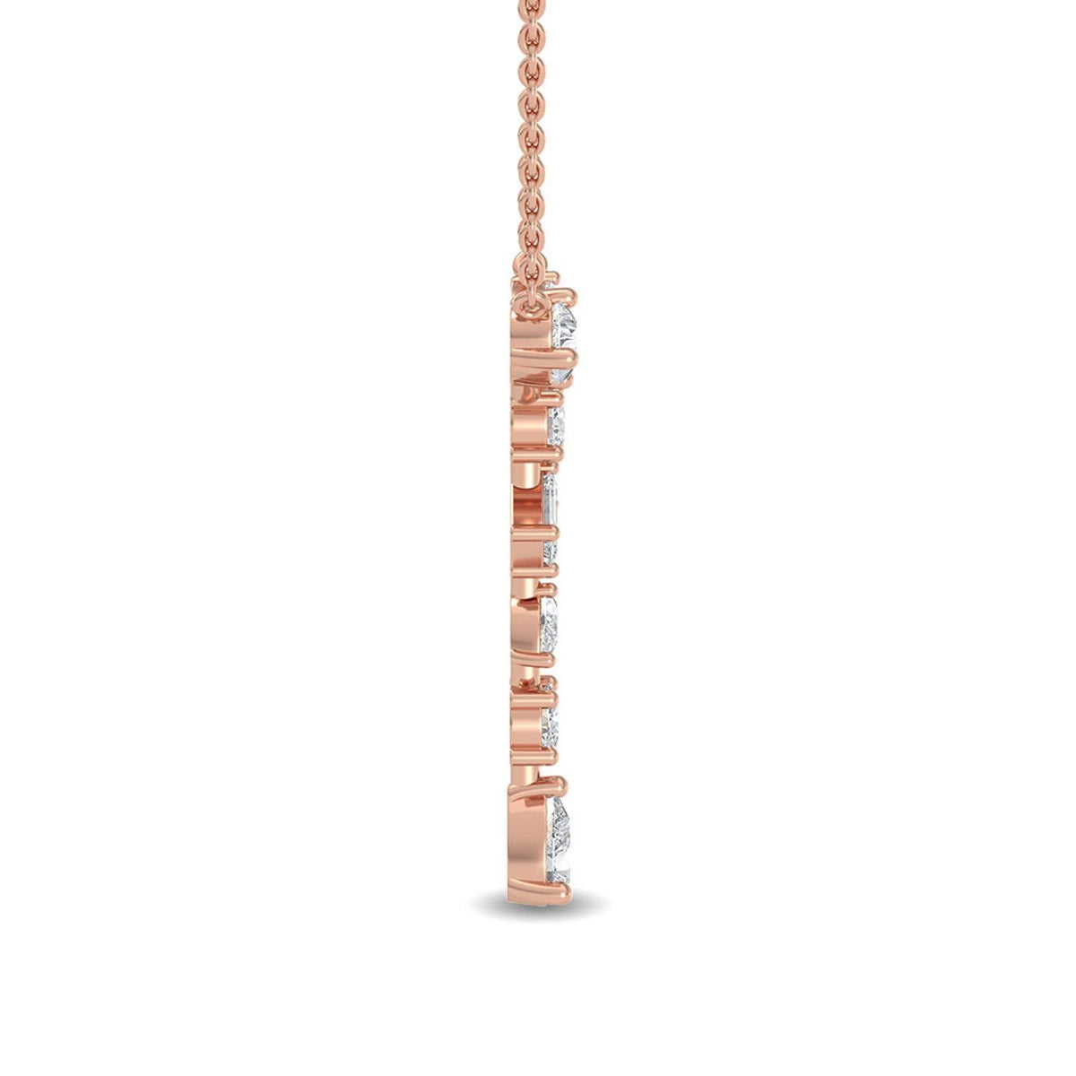 Floriane Lune lab grown diamond pendant