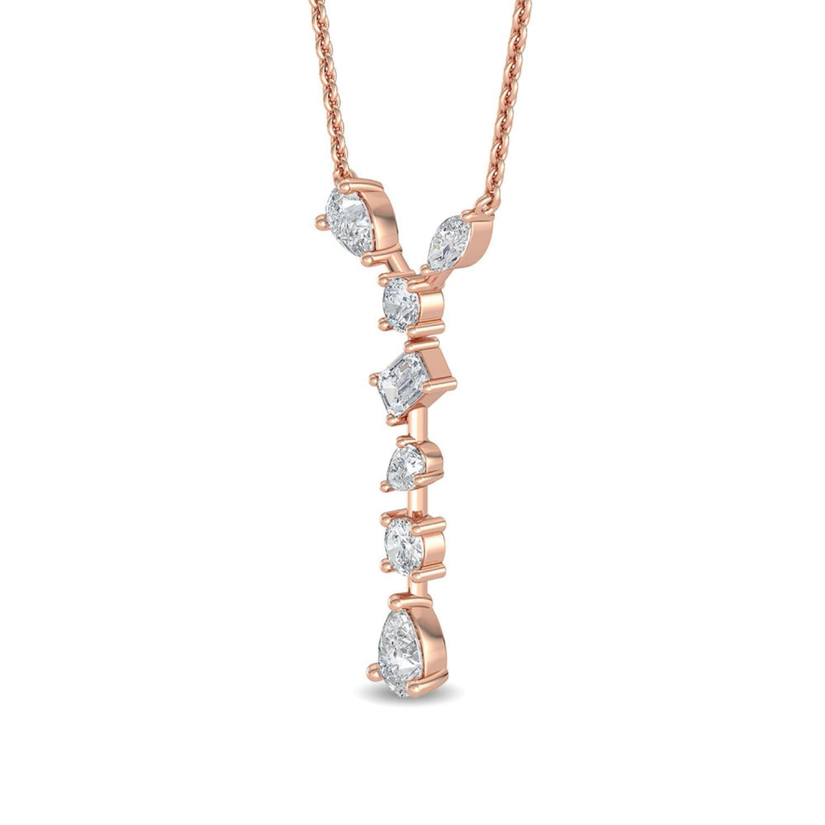 Floriane Lune lab grown diamond pendant