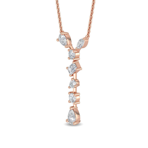 Floriane Lune lab grown diamond pendant