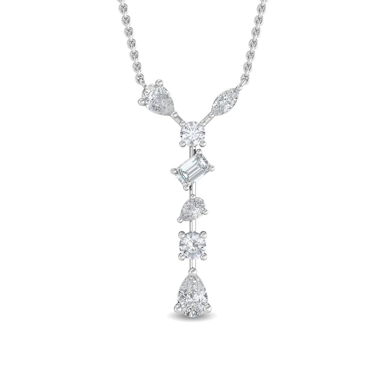 Floriane Lune lab grown diamond pendant
