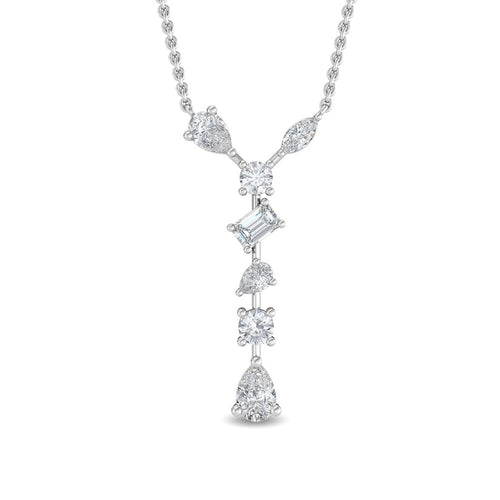 Floriane Lune lab grown diamond pendant