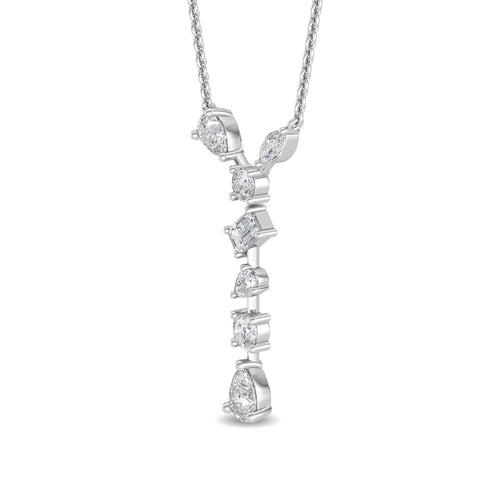Floriane Lune lab grown diamond pendant