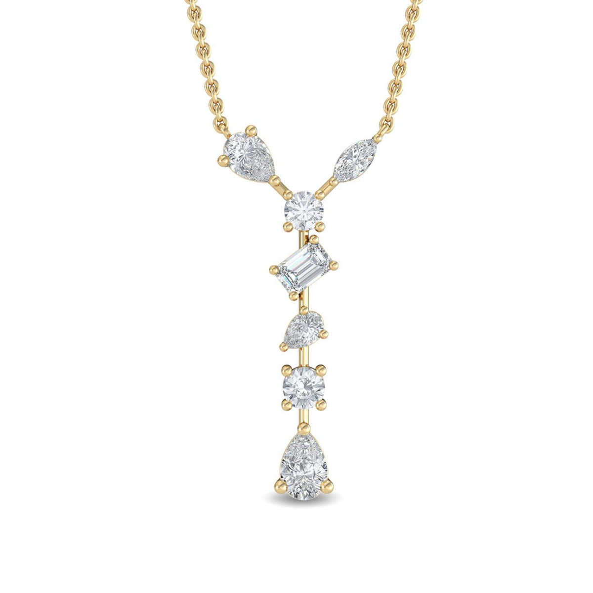 Floriane Lune lab grown diamond pendant