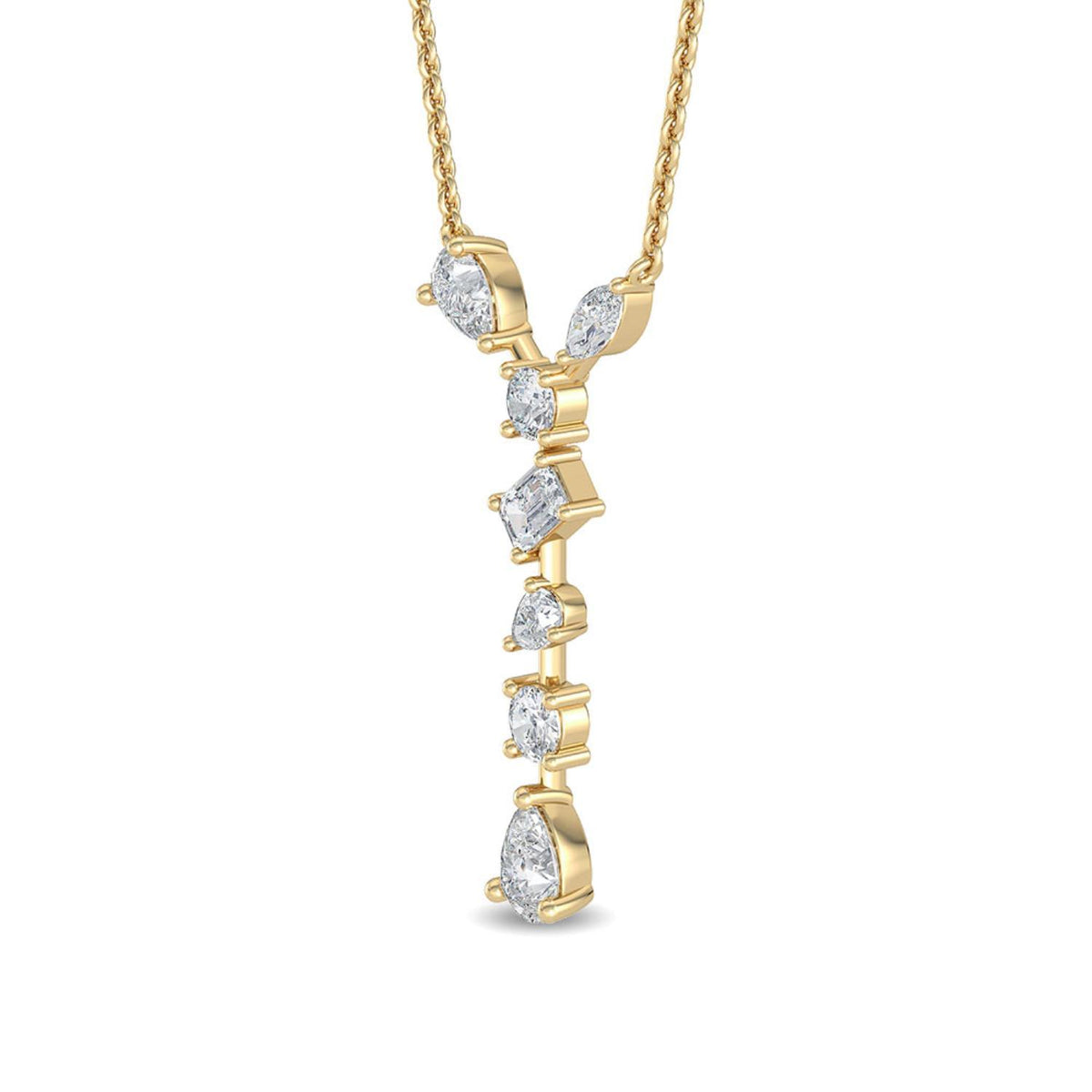 Floriane Lune lab grown diamond pendant