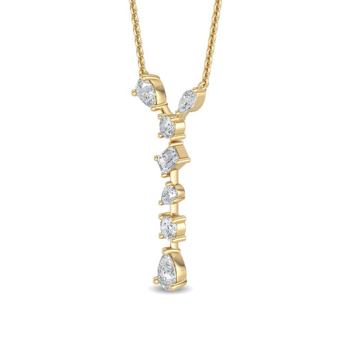 Floriane Lune lab grown diamond pendant