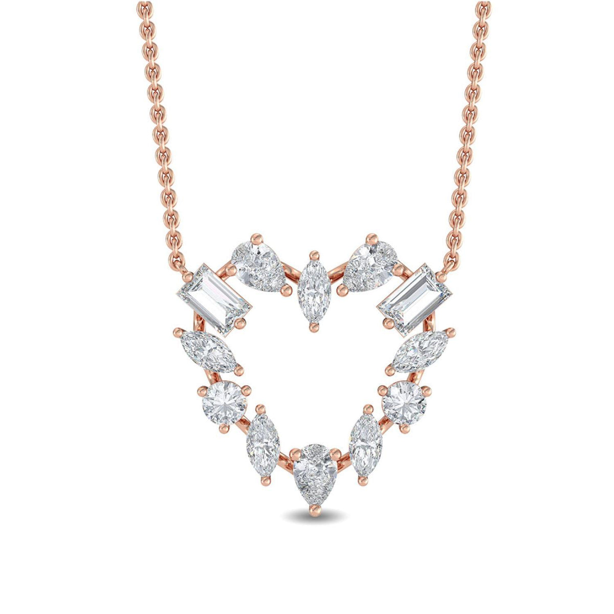 Floriane Pearl lab grown diamond pendant