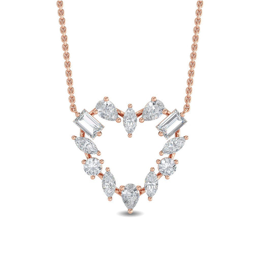 Floriane Pearl lab grown diamond pendant