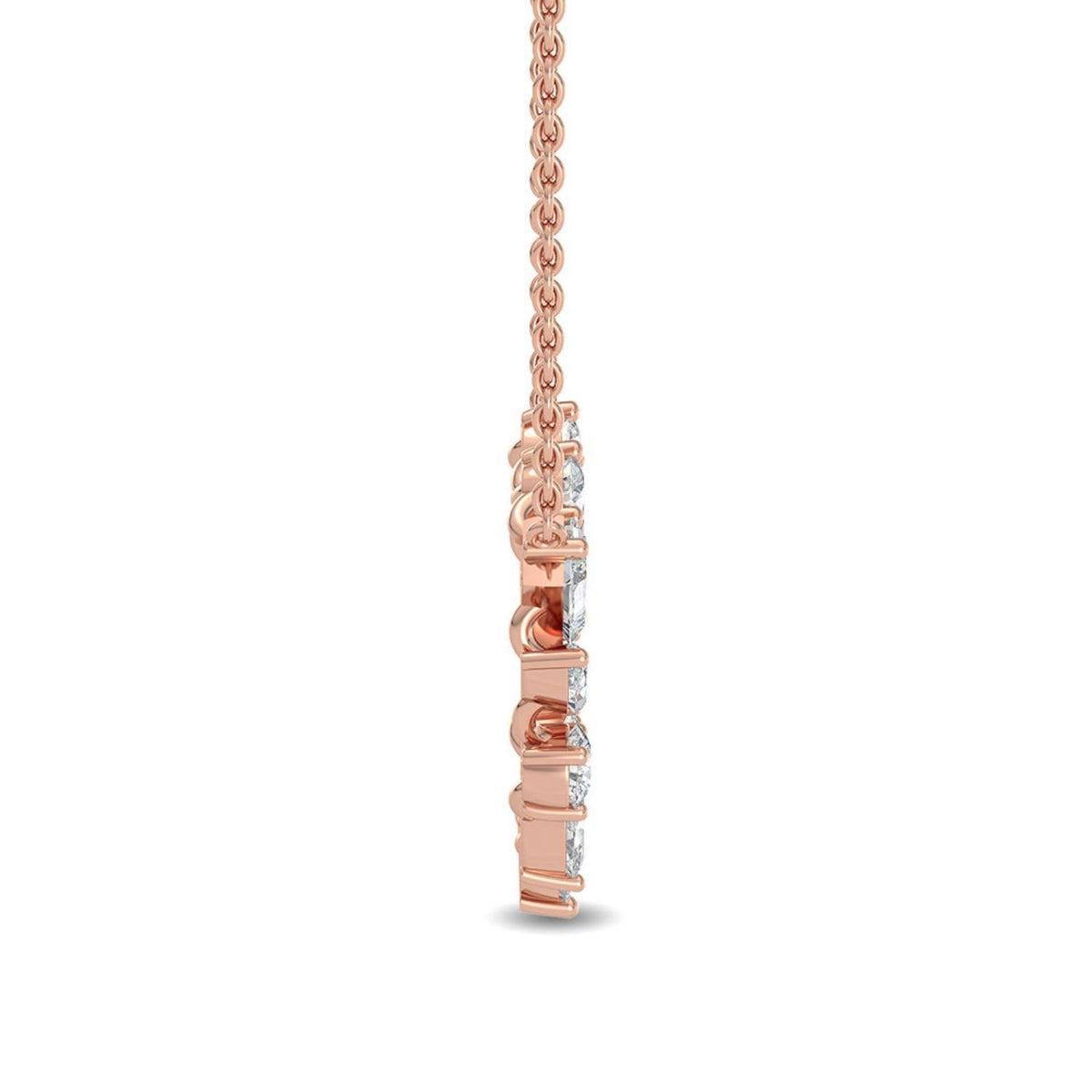 Floriane Pearl lab grown diamond pendant