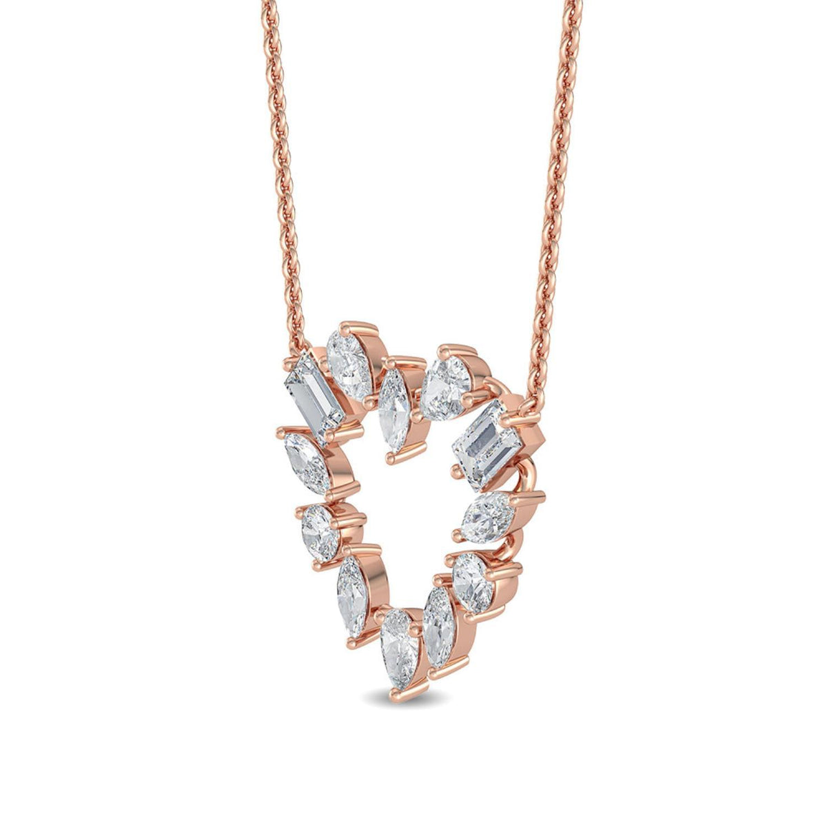 Floriane Pearl lab grown diamond pendant