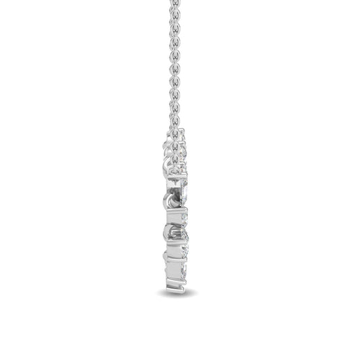 Floriane Pearl lab grown diamond pendant