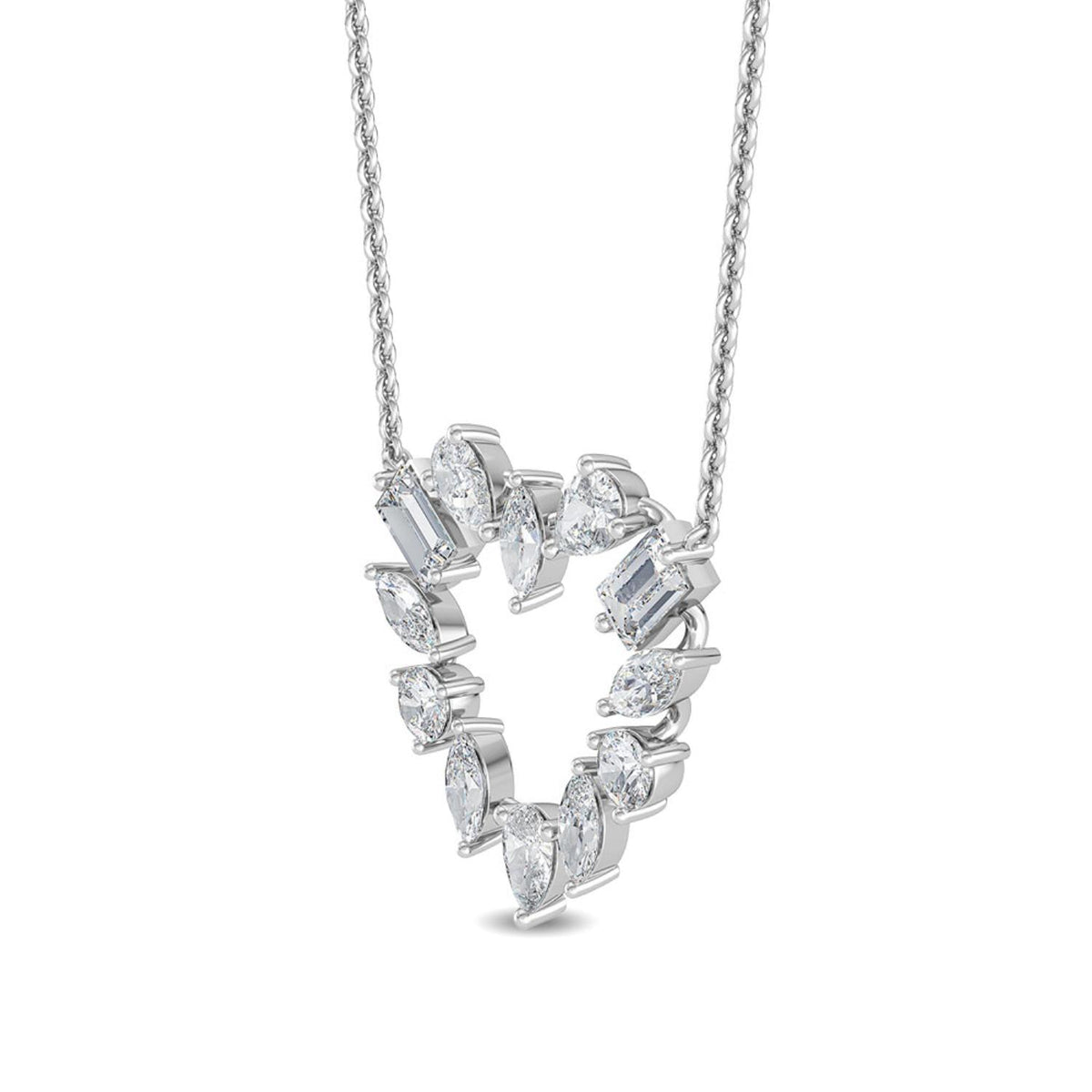 Floriane Pearl lab grown diamond pendant