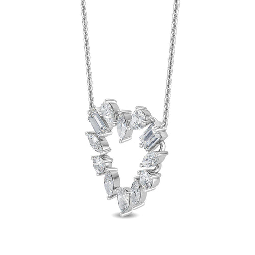 Floriane Pearl lab grown diamond pendant
