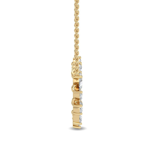 Floriane Pearl lab grown diamond pendant