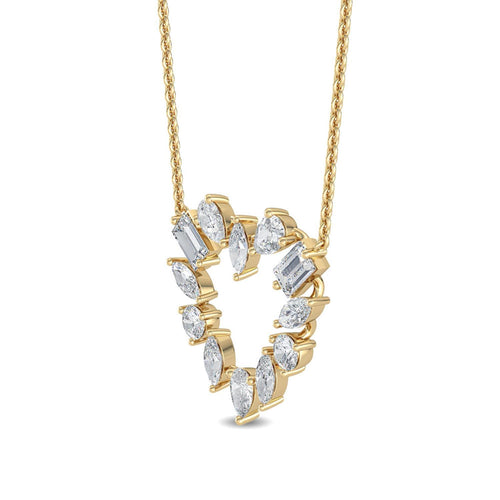 Floriane Pearl lab grown diamond pendant