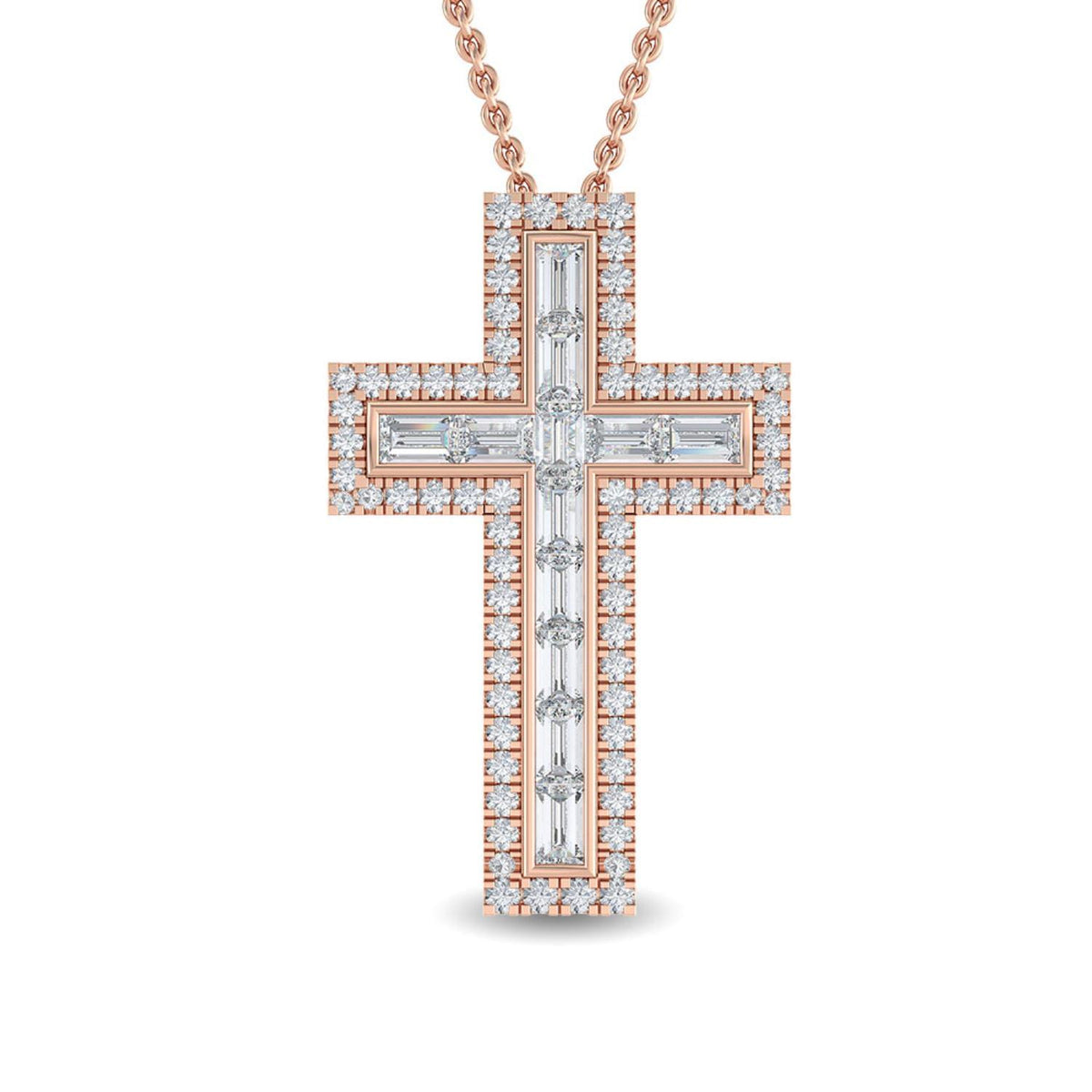 Floriane Rose lab grown diamond pendant