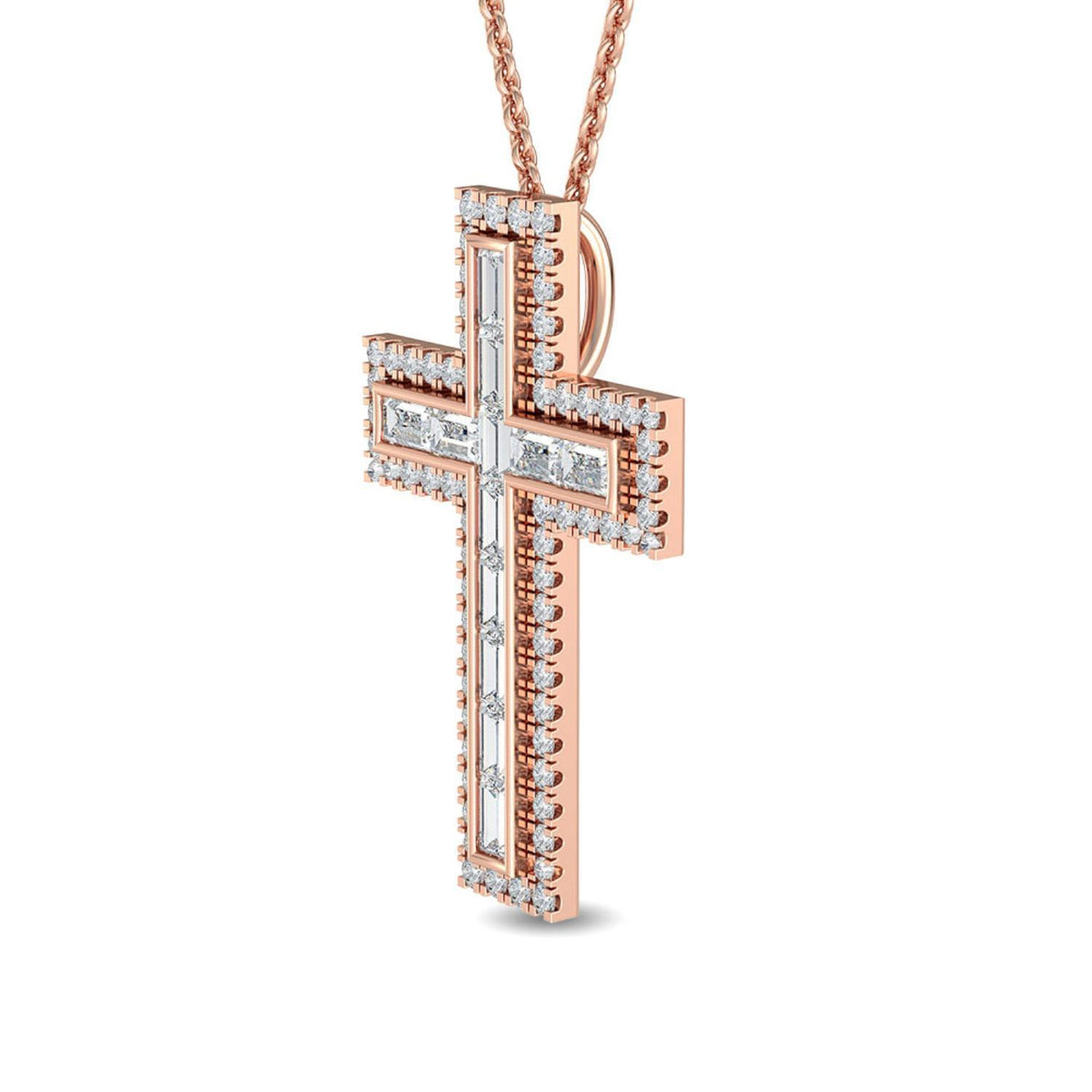 Floriane Rose lab grown diamond pendant