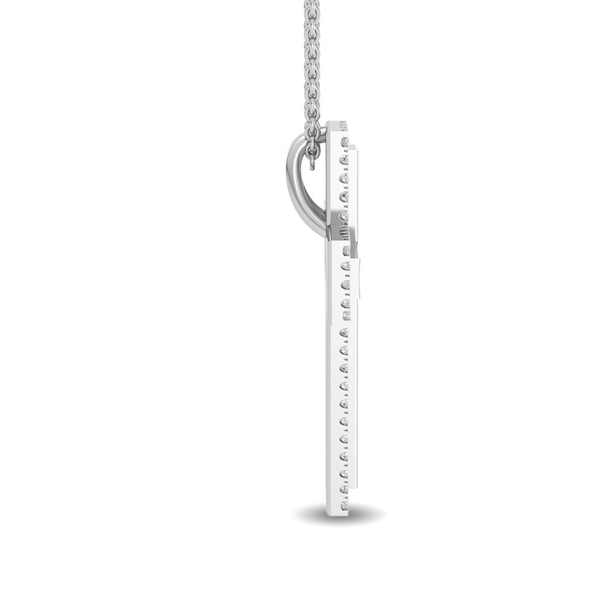 Floriane Rose lab grown diamond pendant