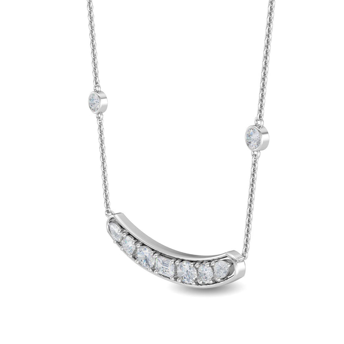 Genevieve Belle lab grown diamond pendant