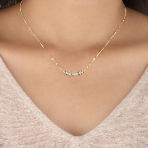 Genevieve Belle lab grown diamond pendant