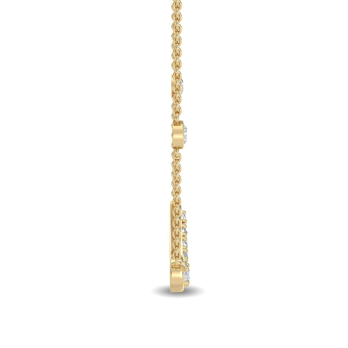 Genevieve Belle lab grown diamond pendant