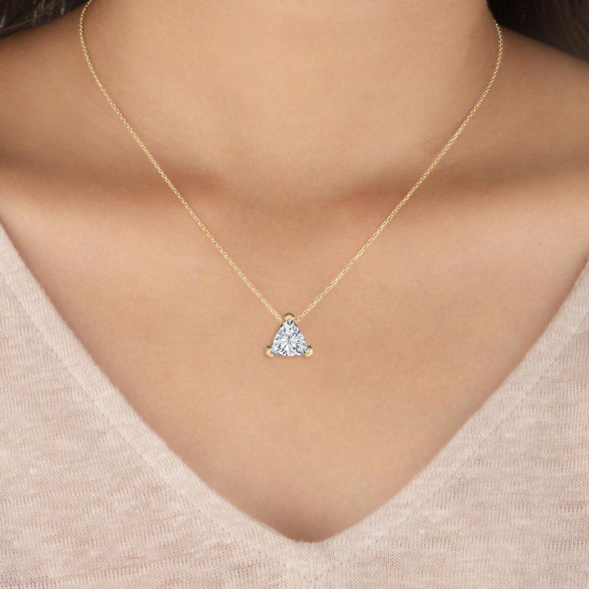 Genevieve Bloom lab grown diamond pendant