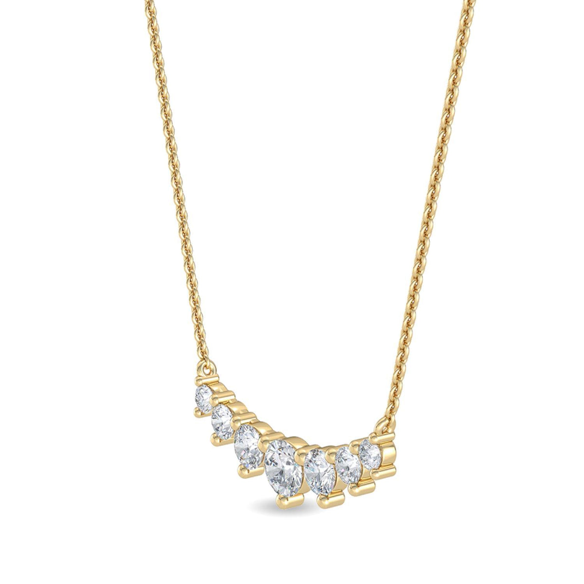 Genevieve Lune lab grown diamond pendant