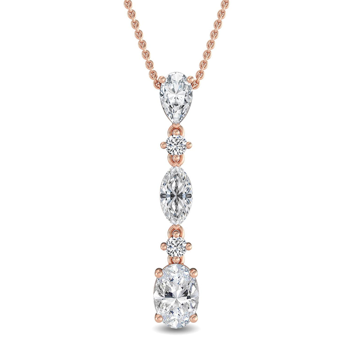 Genevieve Rose lab grown diamond pendant