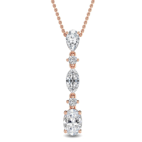 Genevieve Rose lab grown diamond pendant