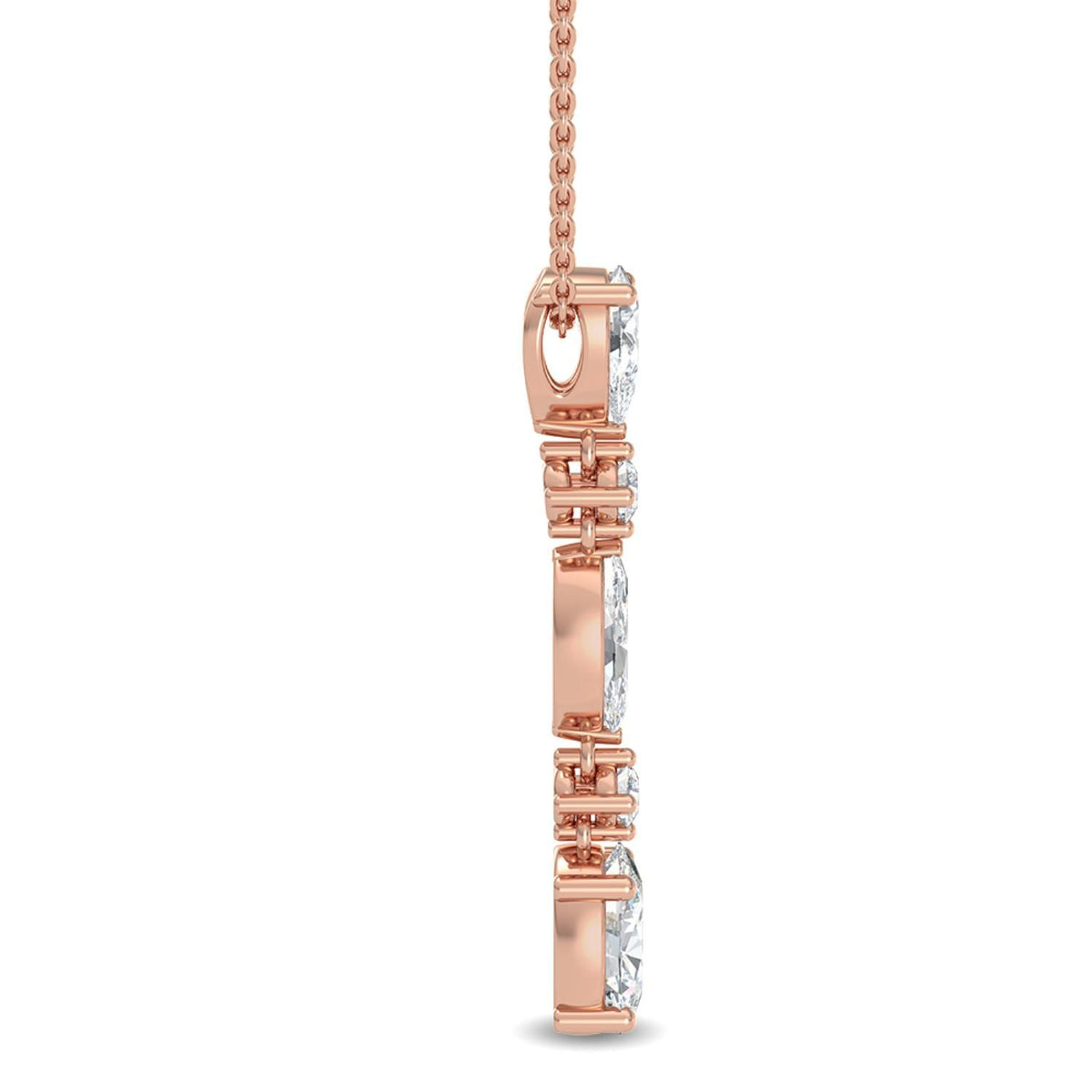 Genevieve Rose lab grown diamond pendant