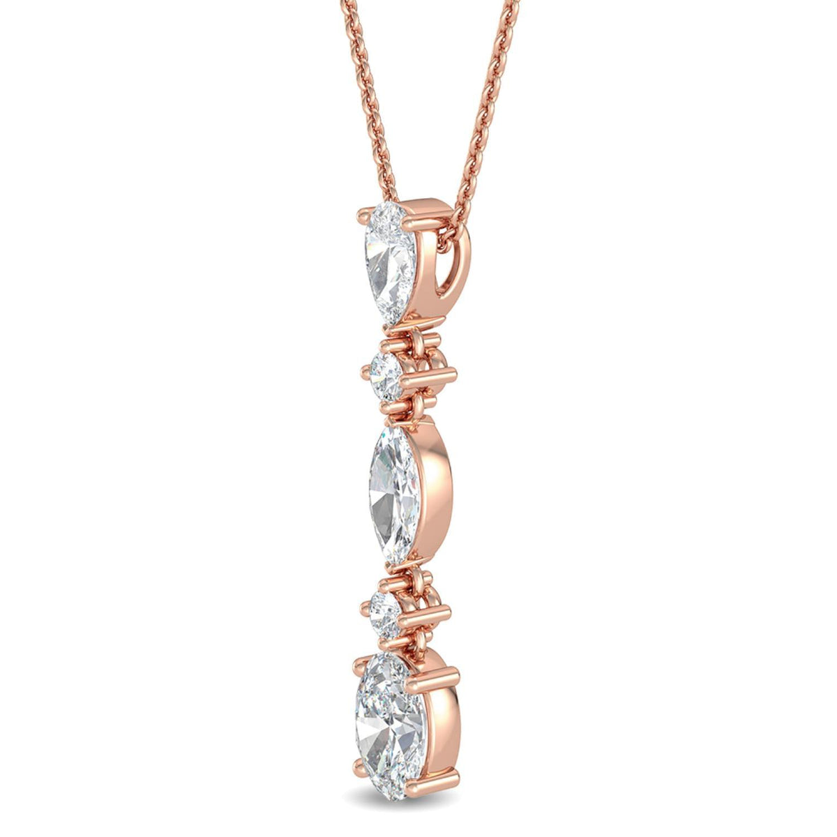 Genevieve Rose lab grown diamond pendant