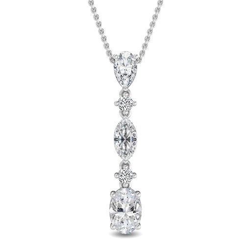 Genevieve Rose lab grown diamond pendant