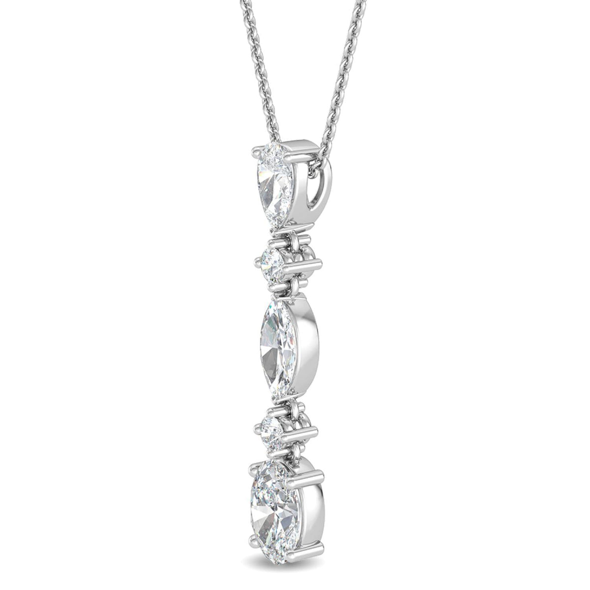 Genevieve Rose lab grown diamond pendant