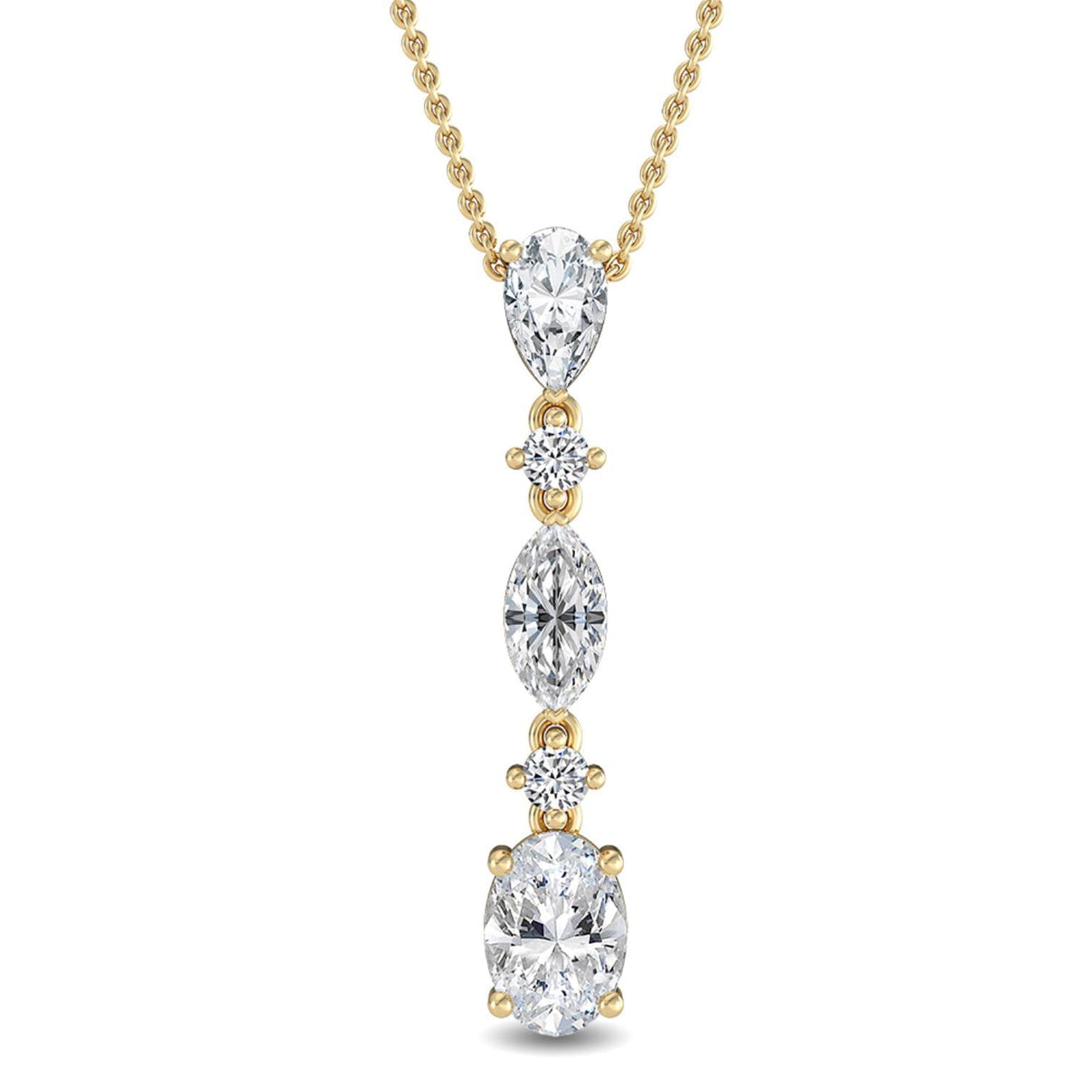 Genevieve Rose lab grown diamond pendant