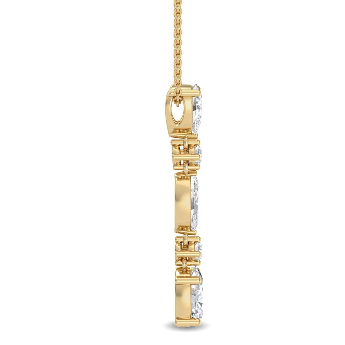 Genevieve Rose lab grown diamond pendant