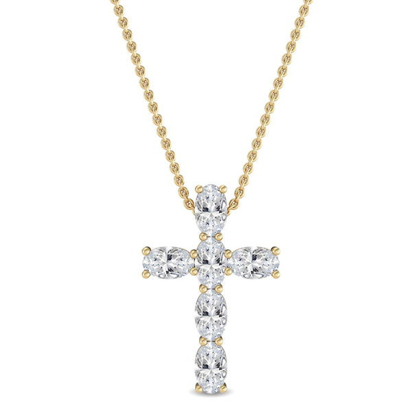 Isadora Bloom - Cross Lab Grown Diamond Pendant