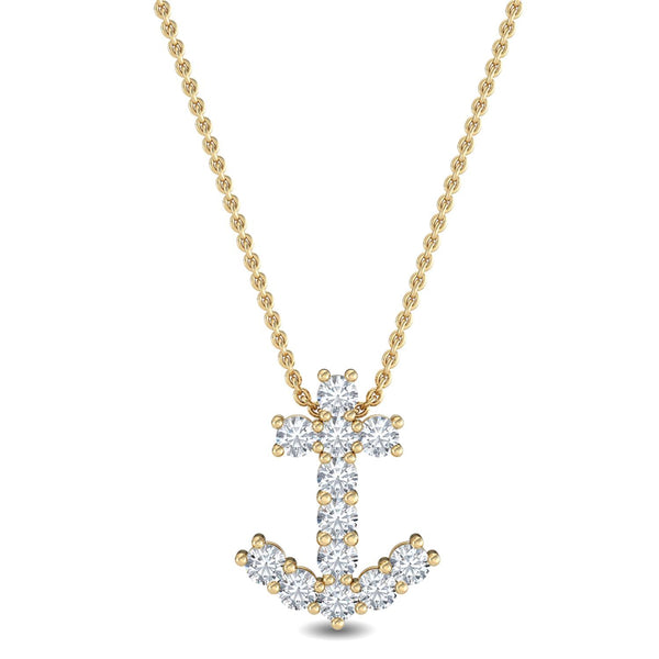 Isadora Grace - Cross Lab Grown Diamond Pendant