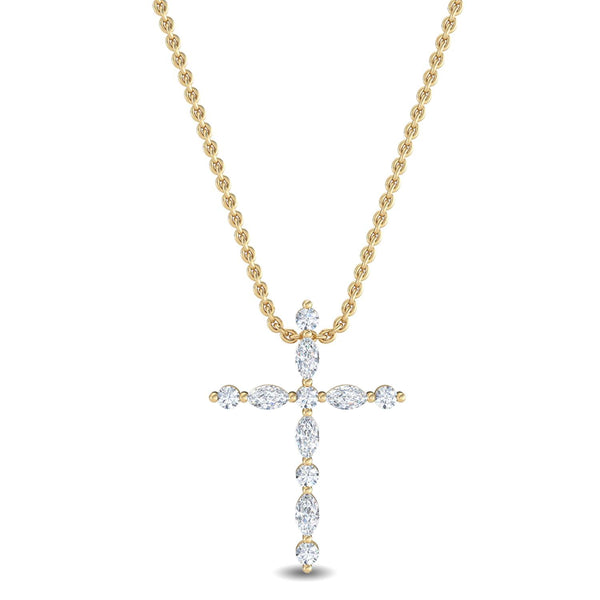 Isadora Lune - Cross Lab Grown Diamond Pendant