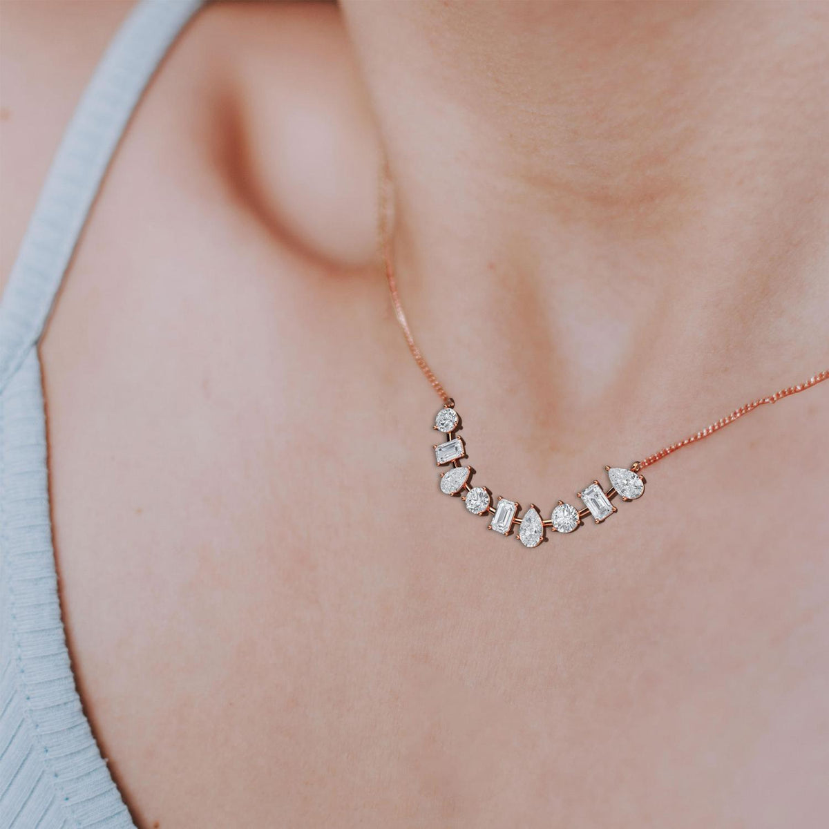 Juliette Dawn lab grown diamond pendant