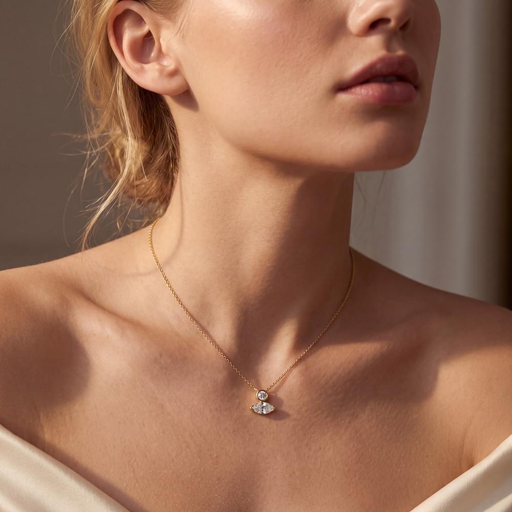 Juliette Joy lab grown diamond pendant