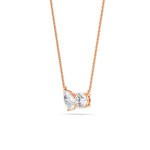 Juliette Pearl lab grown diamond pendant
